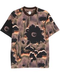 Paul Smith - T-Shirt mit Blumen-Print - Lyst