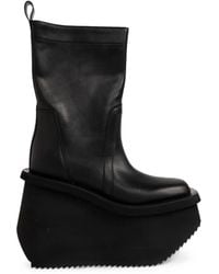 Rick Owens - Bottines Factory Boots À Plateforme - Lyst