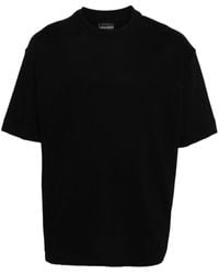Emporio Armani - T-shirt con applicazione logo - Lyst