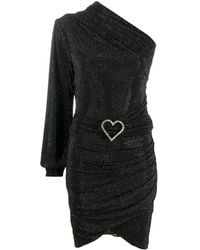 Philipp Plein - One-Shoulder Crystal-Heart Dress - Lyst