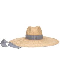 Borsalino - Ivana Stripe-Pattern Hat - Lyst