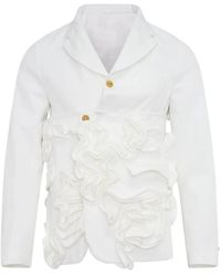 Comme des Garçons - Ruffled Frayed Jacket - Lyst