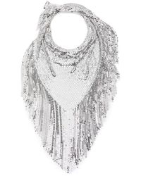 Rabanne - Chainmail Fringed Scarf - Lyst