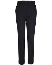 D.exterior - Pressed-Crease Turn-Up Trousers - Lyst