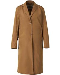 Herno - Geknöpfte Jacke Aus Gabardine - Lyst