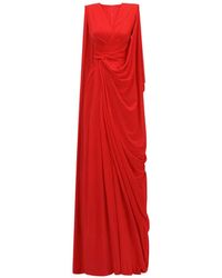 Gemy Maalouf - Draped Cape-Style Dress - Lyst
