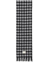 Acne Studios - Checked Logo Scarf - Lyst