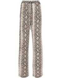 Marine Serre - Python-Print Trousers - Lyst