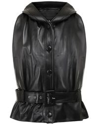 JACOB LEE - Hooded Belted Vest - Lyst