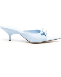 Gia Borghini - Blanche 50mm Leather Mules - Lyst