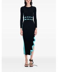 Ph5 - Geripptes Midikleid mit Cut-Outs - Lyst