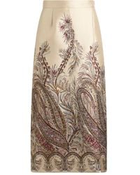 Etro - Midi Skirts - Lyst