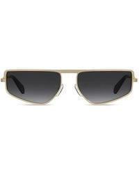 Moschino - Geometric-Frame Metal Sunglasses - Lyst