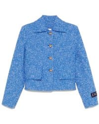 Patou - Tweed Cropped Jacket - Lyst