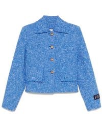 Patou - Veste En Tweed À Coupe Crop - Lyst