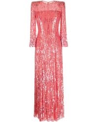 Jenny Packham - Nymph Sequin-embellished Dress - Lyst