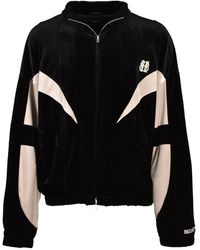BREATH - Embroidered-Logo Velour Jacket - Lyst