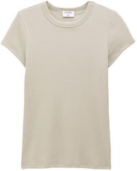 Filippa K - Fine-ribbed Organic Cotton-blend T-shirt - Lyst