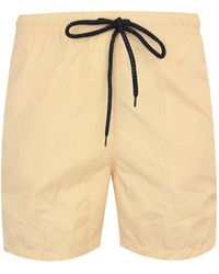 Drumohr - Geometric-Print Drawstring Shorts - Lyst