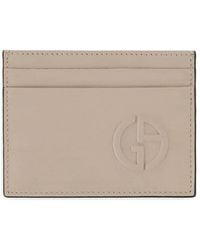 Giorgio Armani - Kartenetui Und Schlüsselanhänger Aus Leder - Lyst