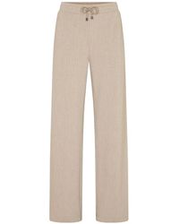 Juvia - Drawstring Striped Trousers - Lyst