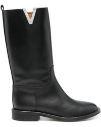 Via Roma 15 - Stiefel mit V-Ausschnitt 30mm - Lyst