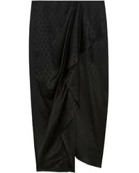 Isabel Marant - Breen Polka-Dot Draped Skirt - Lyst