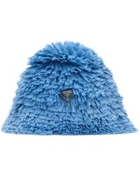 Prada - Hut Mit Logo-Schild - Lyst