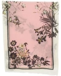 Marc O' Polo - Floral-Print Fringed Scarf - Lyst