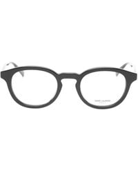 Saint Laurent - Round-Frame Glasses - Lyst