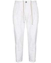 BE ABLE - Pantalon Plissé Riccardo À Lien De Resserrage - Lyst