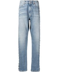 Martine Rose - Laced-detail Straight-leg Jeans - Lyst