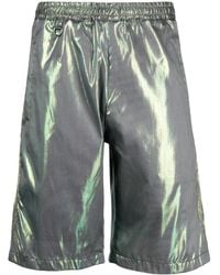 Doublet - Hologram Lamé Bermuda Shorts - Lyst