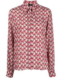 Etro - Floralia-print Silk Shirt - Lyst