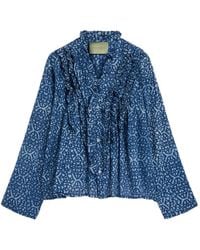 Momoní - Ruffled Print Shirt - Lyst
