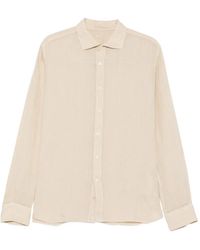 120% Lino - Chemise Boutonnée À Manches Longues - Lyst
