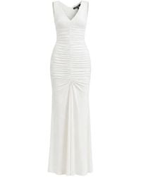 Toccin - Inez Ruched V-Neck Dress - Lyst