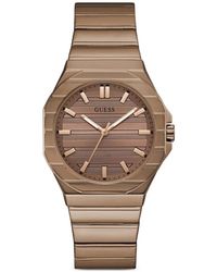 Guess - Jaq Coffee Analog Watch - Lyst
