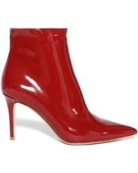 Gianvito Rossi - Patent Leather Pointed-Toe Boots - Lyst
