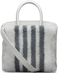 Thom Browne - Shearling Stripe Tote Bag - Lyst