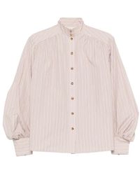 Zimmermann - Striped Buttoned Blouse - Lyst