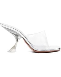 AMINA MUADDI - 90Mm Taylor Glass Slipper Sandals - Lyst
