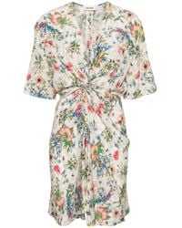 Zadig & Voltaire - Rozom Twisted Garden-Print Minidress - Lyst
