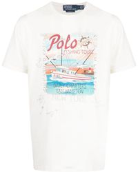 Polo Ralph Lauren - Graphic-print Cotton T-shirt - Lyst