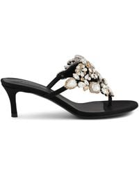 Rabanne - Crystal-Embellished Sandals - Lyst