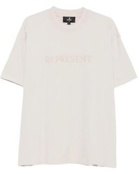 Represent - T-Shirt Met Geborduurd Logo - Lyst