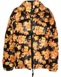 Vetements - Floral-Print Puffer Jacket - Lyst