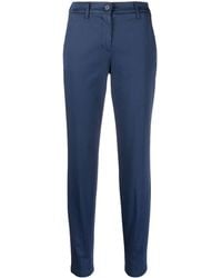 Jacob Cohen - Logo-patch Slim-fit Cropped Trousers - Lyst