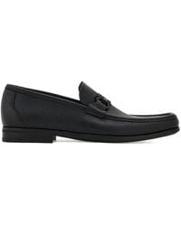 Ferragamo - Grandioso2 Leather Loafers With Gancini Buckle Shoes - Lyst