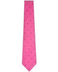 Kiton - Polka-Dot Silk Tie - Lyst